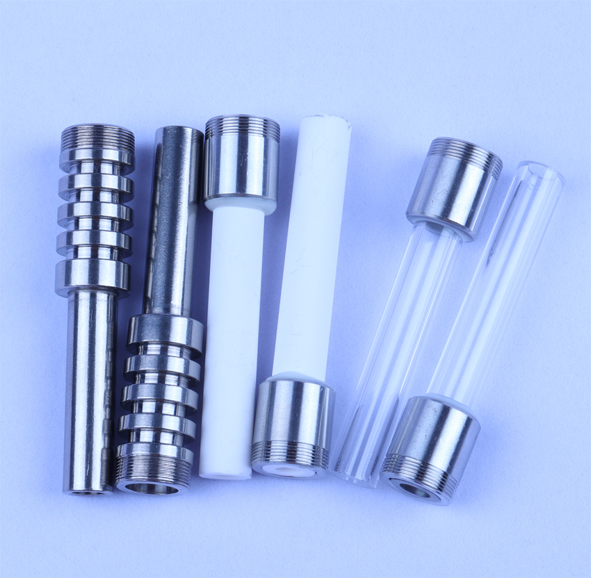 Smoking Pipe Replacement Thread Tips 510/10mm/14mm/18mm Titanium Ceramic Quartz Banger Nail For Nectar Collector kit Mini Glass Concentrate Pipes
Smoking Pipe Replacement Thread Tips 510/10mm/14mm/18mm Titanium Ceramic Quartz Banger Nail For Nectar Collector kit Mini Glass Concentrate Pipes
