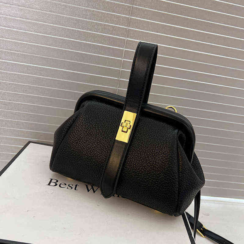 Bags high texture lychee pattern Handbag bag new personalized armpit Versatile Single Shoulder Messenger Bag 220530