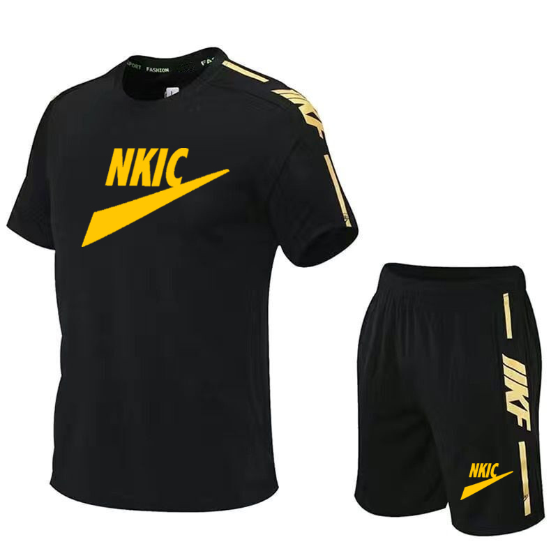 Men's Summer Tracksuit Fashion Short Sleeve Sportswear Brand T Shirts Shorts 2 PC Sets Men Casual Sports Suits Male Clothing Plus Size -5XL, White 2
Men's Summer Tracksuit Fashion Short Sleeve Sportswear Brand T Shirts Shorts 2 PC Sets Men Casual Sports Suits Male Clothing Plus Size -5XL, White 2