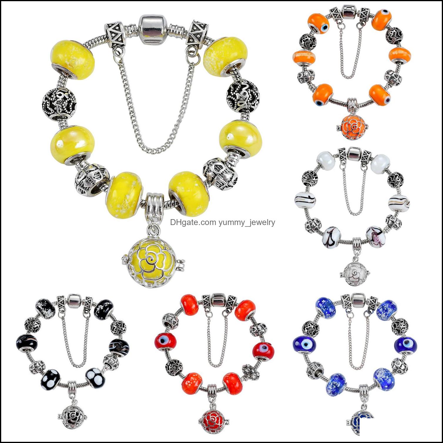 Beaded Strands Bracelets Jewelry Antique Sier Plated Charm European Big Hole Evil Eye Charms Glass Beads Per Locket Dangle For Women Girls
Beaded Strands Bracelets Jewelry Antique Sier Plated Charm European Big Hole Evil Eye Charms Glass Beads Per Locket Dangle For Women Girls
