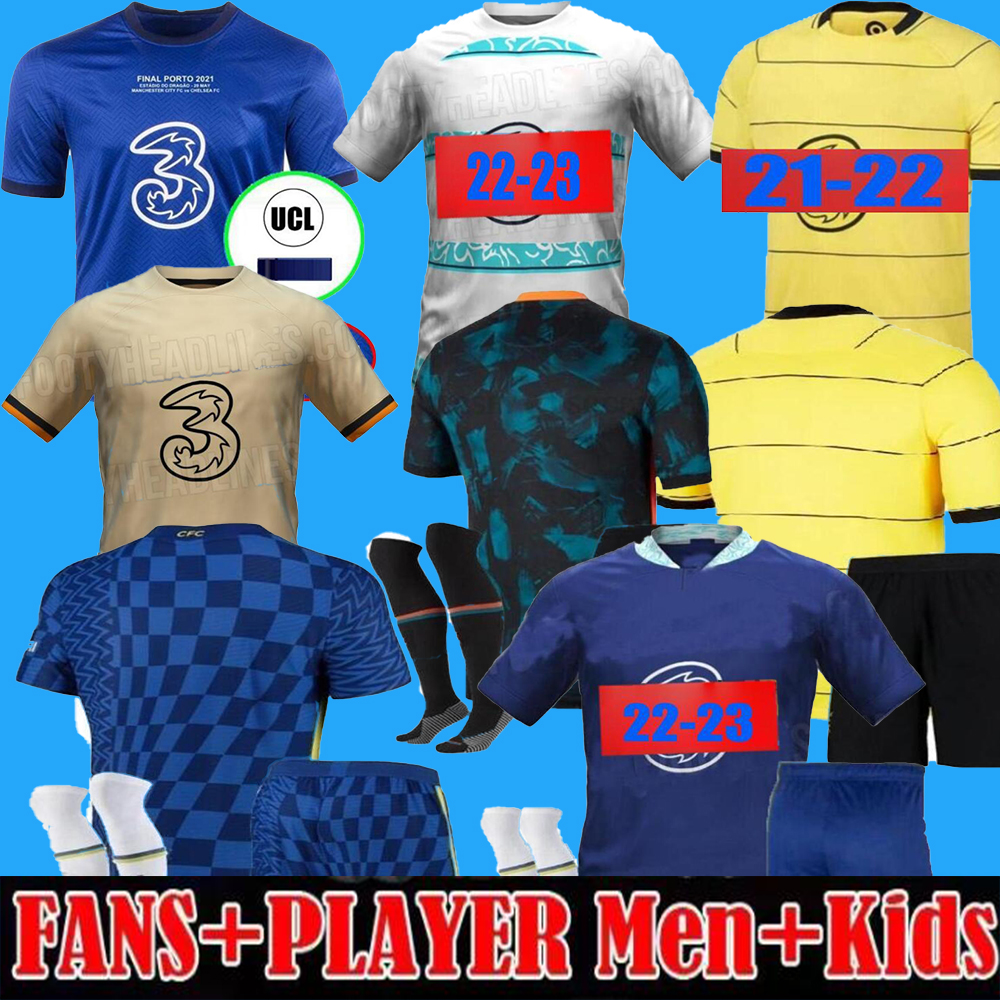 CFC 2022 PULISIC soccer jersey Fans Player Version ZIYECH HAVERTZ KANTE WERNER ABRAHAM CHILWELL MOUNT JORGINHO LUKAKU football shirt kid kit sock full set, 2223
CFC 2022 PULISIC soccer jersey Fans Player Version ZIYECH HAVERTZ KANTE WERNER ABRAHAM CHILWELL MOUNT JORGINHO LUKAKU football shirt kid kit sock full set, 2223