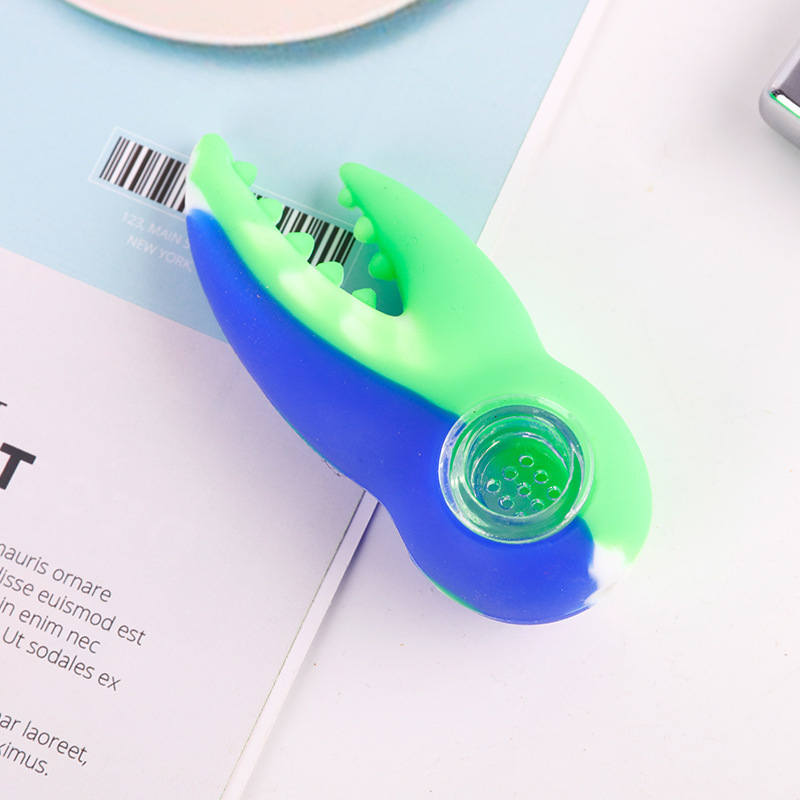 Creative Crab tongs silicone pipes glass smoking water pipe good-looking use for dry herb
Creative Crab tongs silicone pipes glass smoking water pipe good-looking use for dry herb