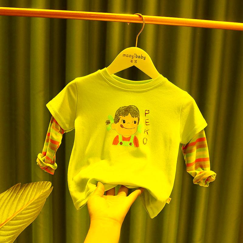 T-shirts Toddler Baby Tshirt 2022 Autumn Kids Fashion Cotton Fake Two Tops Korean Rainbow Patchwork Sleeve Cartoon Print Tshirts For GirlT-s, Purple
T-shirts Toddler Baby Tshirt 2022 Autumn Kids Fashion Cotton Fake Two Tops Korean Rainbow Patchwork Sleeve Cartoon Print Tshirts For GirlT-s, Purple