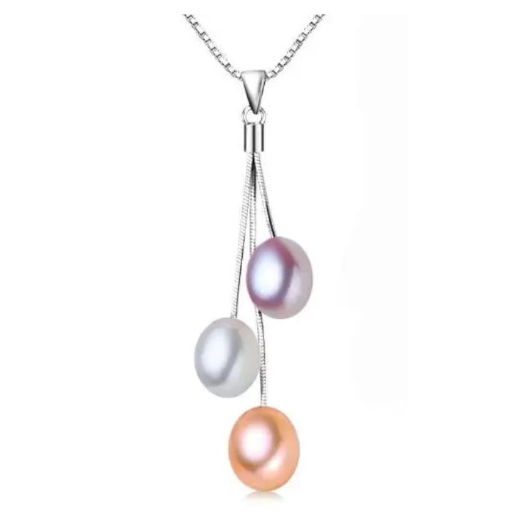 Fashion Pearl Necklace 8-9mm Multicolour Natural Pearl Pendant 925 Silver Jewelry For Women Gift
Fashion Pearl Necklace 8-9mm Multicolour Natural Pearl Pendant 925 Silver Jewelry For Women Gift