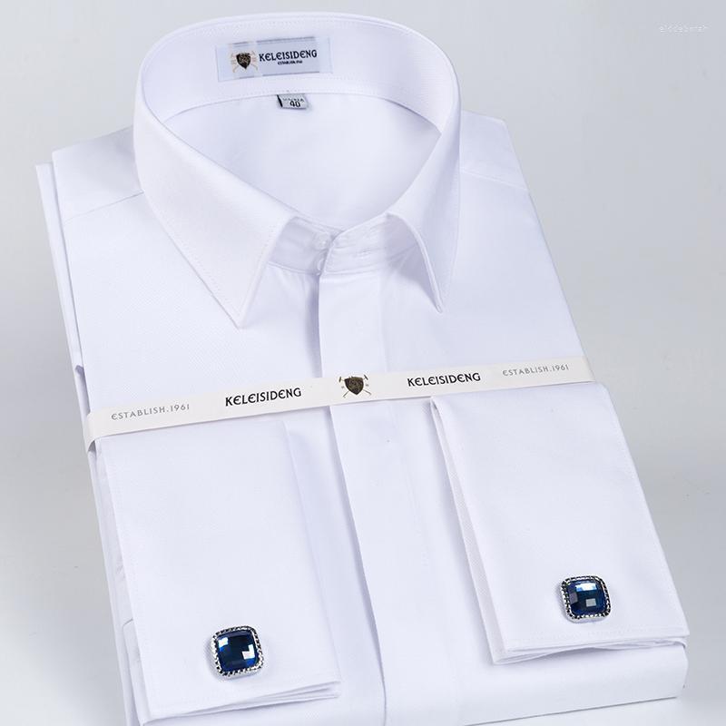 Men's Dress Shirts Men's Covered Buttons French Cuff Shirt Pocket-less Design Classic Full Sleeve Standard-fit Banquet Wedding White Shi, F5521
Men's Dress Shirts Men's Covered Buttons French Cuff Shirt Pocket-less Design Classic Full Sleeve Standard-fit Banquet Wedding White Shi, F5521