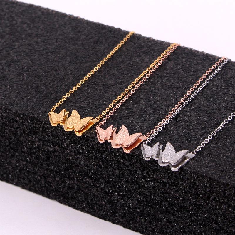 Pendant Necklaces Stainless Steel Love Insect Double Butterfly Cute Animal Necklace Choker Rose Gold Women Girl Wedding GiftPendant
Pendant Necklaces Stainless Steel Love Insect Double Butterfly Cute Animal Necklace Choker Rose Gold Women Girl Wedding GiftPendant
