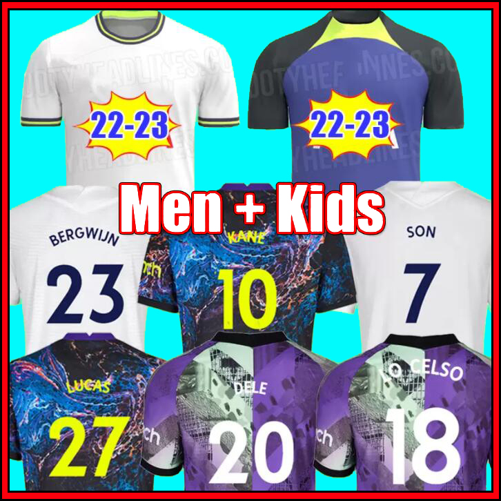 21 22 23 KANE SON KULUSEVSKI Soccer Jerseys HOJBJERG colorful Away 2021 2022 2023 LUCAS DELE Third 3rd Football kit shirt BRYAN purple tops Men kids sets Unifroms 999, Kids 3rd
21 22 23 KANE SON KULUSEVSKI Soccer Jerseys HOJBJERG colorful Away 2021 2022 2023 LUCAS DELE Third 3rd Football kit shirt BRYAN purple tops Men kids sets Unifroms 999, Kids 3rd