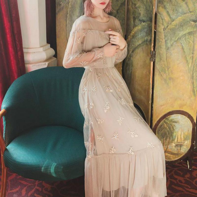 Casual Dresses 2022 Early Spring French Floral Embroidery Party Dress Women O Neck Lantern Sleeve Lace Mesh Retro Sweet Long Y, Black;gray
Casual Dresses 2022 Early Spring French Floral Embroidery Party Dress Women O Neck Lantern Sleeve Lace Mesh Retro Sweet Long Y, Black;gray