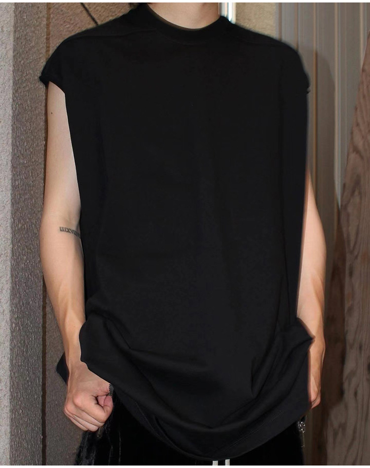 High Street Original Ro Deep Scoop Neck Soft Fabric Bottomed Sleeveless Solid Color T-Shirt Top Owens Cotton Men Clothing
High Street Original Ro Deep Scoop Neck Soft Fabric Bottomed Sleeveless Solid Color T-Shirt Top Owens Cotton Men Clothing