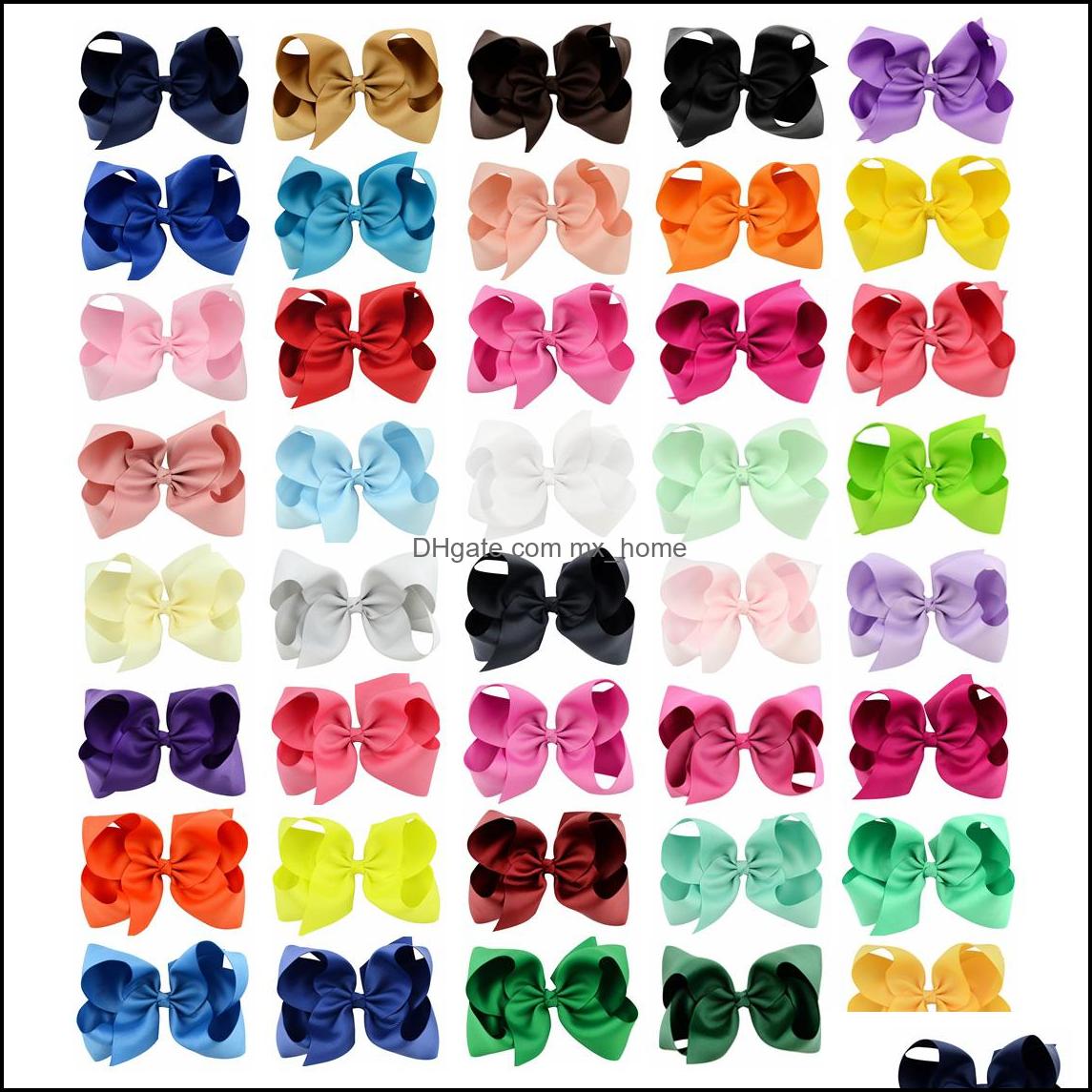 40 Colors 6 Inch Fashion Baby Ribbon Bow Hairpin Clips Girls Large Bowknot Barrette Kids Hair Boutique Bows Children Accessories Drop Delive
40 Colors 6 Inch Fashion Baby Ribbon Bow Hairpin Clips Girls Large Bowknot Barrette Kids Hair Boutique Bows Children Accessories Drop Delive