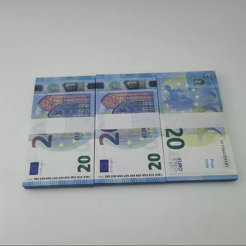 Other Festive Party Supplies 2022 Prop Money Toys Dollar Euros 10 20 50 200 500 commemorative fake Notes toy For Kids Christmas Gifts or Video Film 10