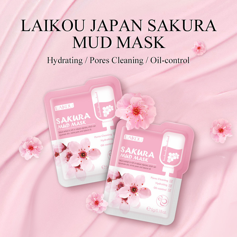 LAIKOU Japan Sakura Mud Face Mask Night Facial Packs Skin Clean Dark Circle Moisturize Face Care Masks
LAIKOU Japan Sakura Mud Face Mask Night Facial Packs Skin Clean Dark Circle Moisturize Face Care Masks