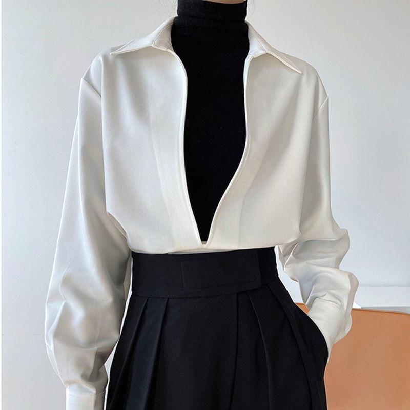 Women' Blouses & Shirts Blusas Mujer Verano Women Fake Two Piece White Shirt Autumn Long Sleeve Retro V Top Corduroy Blouse 2022 Puff Casua, Beige
Women' Blouses & Shirts Blusas Mujer Verano Women Fake Two Piece White Shirt Autumn Long Sleeve Retro V Top Corduroy Blouse 2022 Puff Casua, Beige
