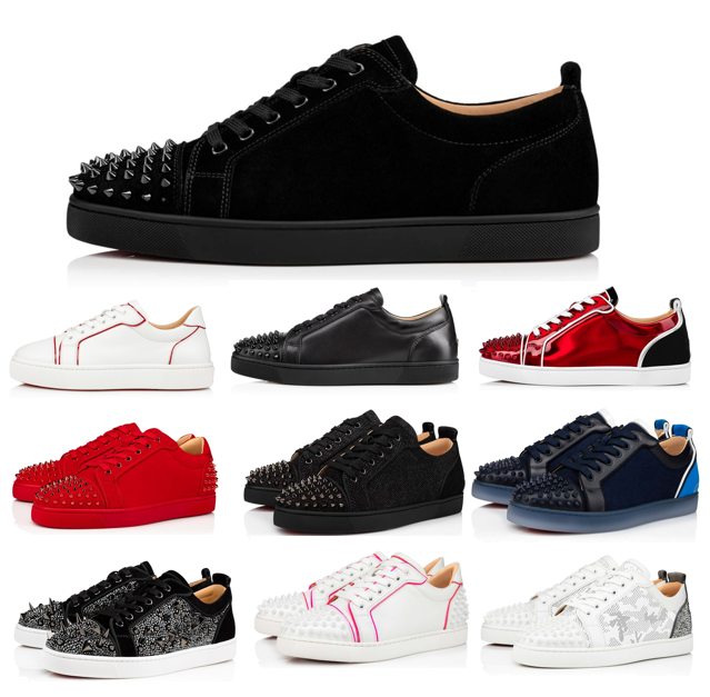 2023 Red Bottomed Designer Shoes Men Women Loafers Rivets Low Studed Black Sude White With Holes Sneakers Trainers With Box Size 35-47, 21
2023 Red Bottomed Designer Shoes Men Women Loafers Rivets Low Studed Black Sude White With Holes Sneakers Trainers With Box Size 35-47, 21