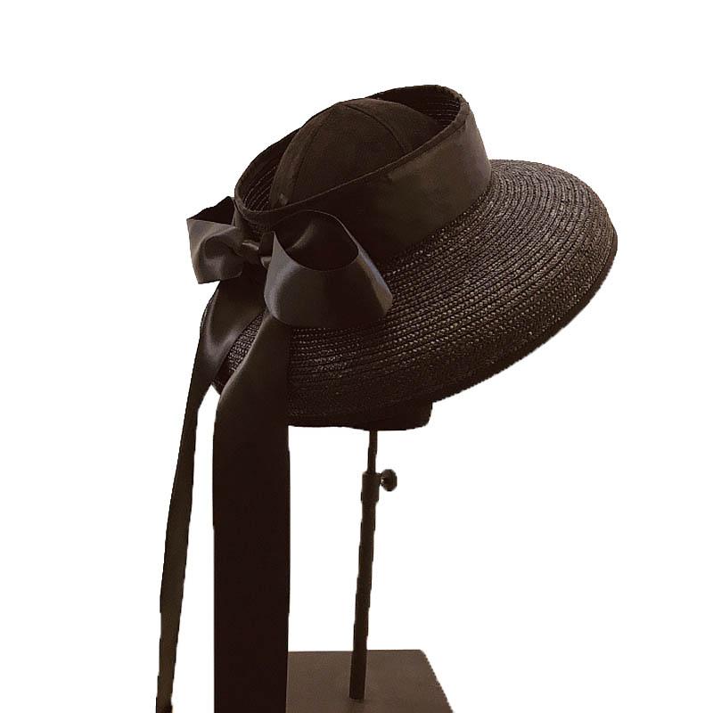 Wide Brim Hats Summer Straw For Women Paper Elegant Hepburn Style Empty Top Leisure Holiday Beach Sun Hat, Black
Wide Brim Hats Summer Straw For Women Paper Elegant Hepburn Style Empty Top Leisure Holiday Beach Sun Hat, Black
