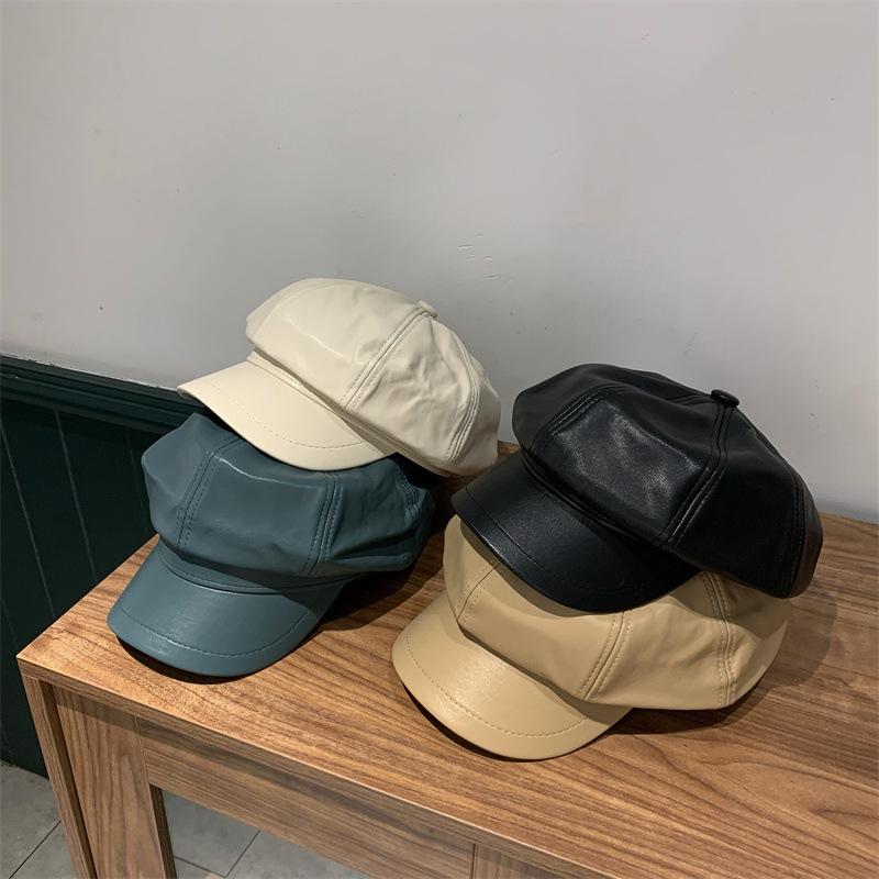 Berets Woman Autumn Winther PU Leather Octagonal Hat Women Top Spaper Cap Fashion Headdress Panana Beanies Gorros HeadwearBerets, Black
Berets Woman Autumn Winther PU Leather Octagonal Hat Women Top Spaper Cap Fashion Headdress Panana Beanies Gorros HeadwearBerets, Black