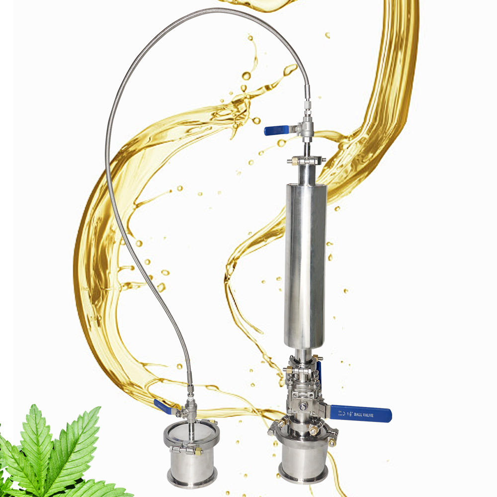 ZZKD 1/4 LB 120G Closed Loop Extractor Lab Supplies Upgraded Vacuum Chamber with Collection Tank