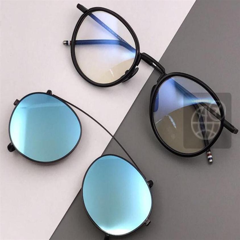 NEW thom clip on Sunglasses Frames with Polarized lens TB-710 plank frame glasses frames tb710 men and women myopia eyeglasses326U
NEW thom clip on Sunglasses Frames with Polarized lens TB-710 plank frame glasses frames tb710 men and women myopia eyeglasses326U