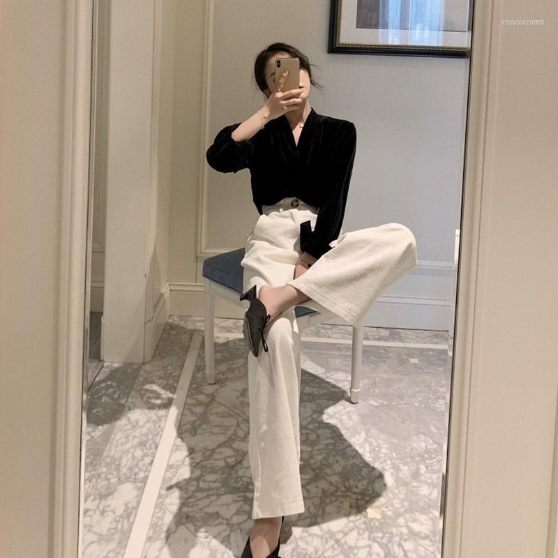 Women' Tracksuits 2022 Women Fashion 2 Piece Sets Spring Autumn Korean Blouses Tops And Wide Leg Pants Suits Elegant Ol Clothing Set 20415
Women' Tracksuits 2022 Women Fashion 2 Piece Sets Spring Autumn Korean Blouses Tops And Wide Leg Pants Suits Elegant Ol Clothing Set 20415