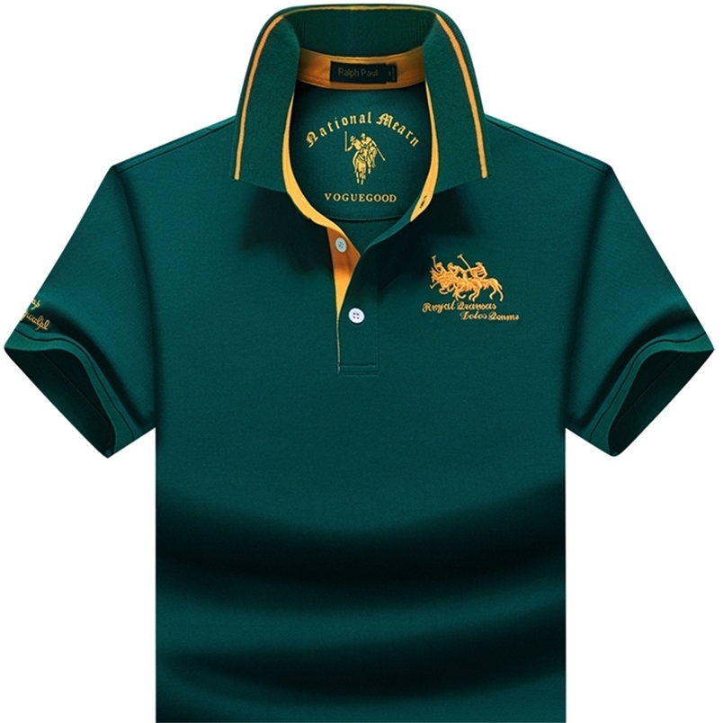 embroidery Polo men's cotton short-sleeved T-shirt summer men's loose lapel large size half-sleeved T-shirt 220402
embroidery Polo men's cotton short-sleeved T-shirt summer men's loose lapel large size half-sleeved T-shirt 220402