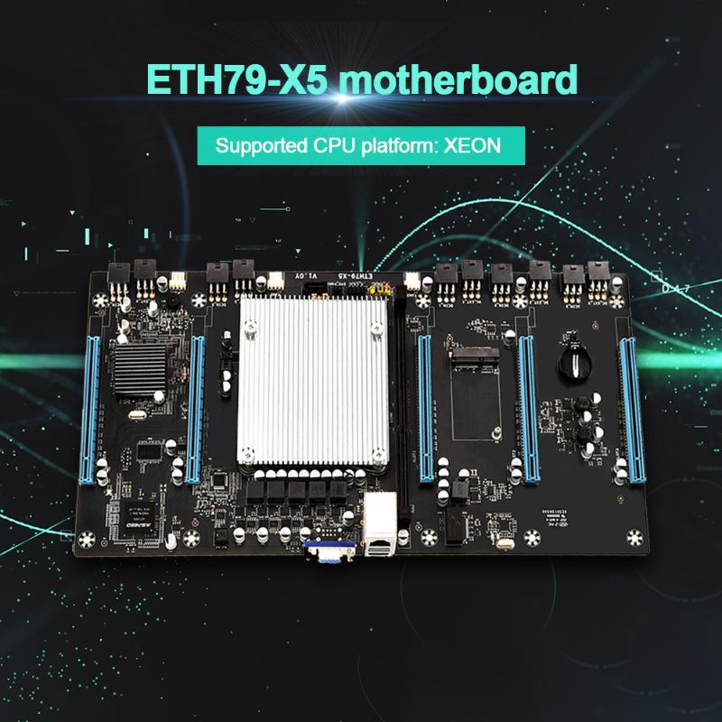 Motherboards VKTECH ETH79-X5 Motherboard PCIE 16X Support 3060 DDR3 Graphics Cards 1066/1333/1600/1866MHz Memory For BTC Mining Miner
Motherboards VKTECH ETH79-X5 Motherboard PCIE 16X Support 3060 DDR3 Graphics Cards 1066/1333/1600/1866MHz Memory For BTC Mining Miner