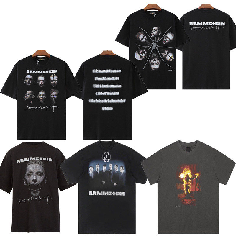 2022 Tide Brand Men' T-Shirts German Chariot Band RAMMSTEIN Printed Hip-hop Tops Loose Casual Round Neck Short-sleeved T-shirt Vintage Washed Destroyed Old Tee, 01
2022 Tide Brand Men' T-Shirts German Chariot Band RAMMSTEIN Printed Hip-hop Tops Loose Casual Round Neck Short-sleeved T-shirt Vintage Washed Destroyed Old Tee, 01