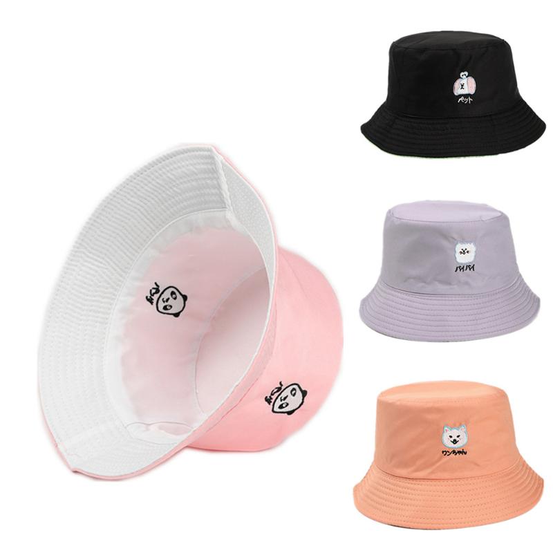 Berets Unisex Bucket Hat Black Cute Animal Embroidery Double-Sided Simple Bob Hip Hop Hats Men Women Panama Beach Fishing Panda Sun CapBeret, Dog beige purple
Berets Unisex Bucket Hat Black Cute Animal Embroidery Double-Sided Simple Bob Hip Hop Hats Men Women Panama Beach Fishing Panda Sun CapBeret, Dog beige purple