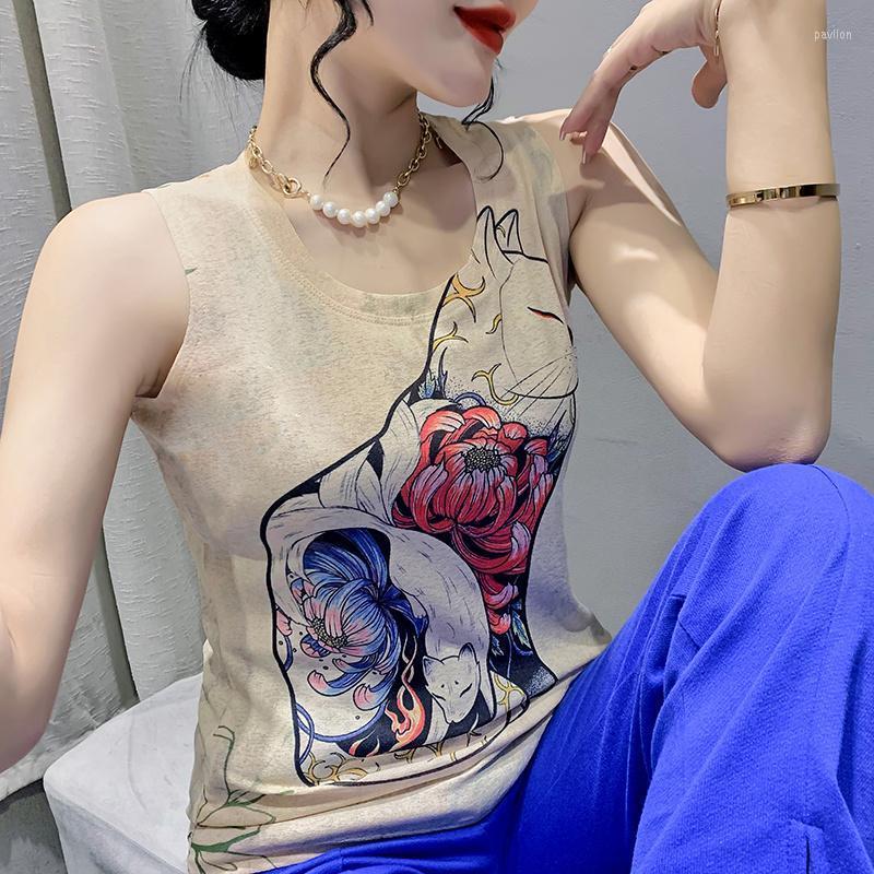 Women' Tanks & Camis Harajuku Sleeveless Basic Tank Tops Women 2022 Summer Clothes Casual Round Neck Graphic Printing Tee Shirt Lady
Women' Tanks & Camis Harajuku Sleeveless Basic Tank Tops Women 2022 Summer Clothes Casual Round Neck Graphic Printing Tee Shirt Lady