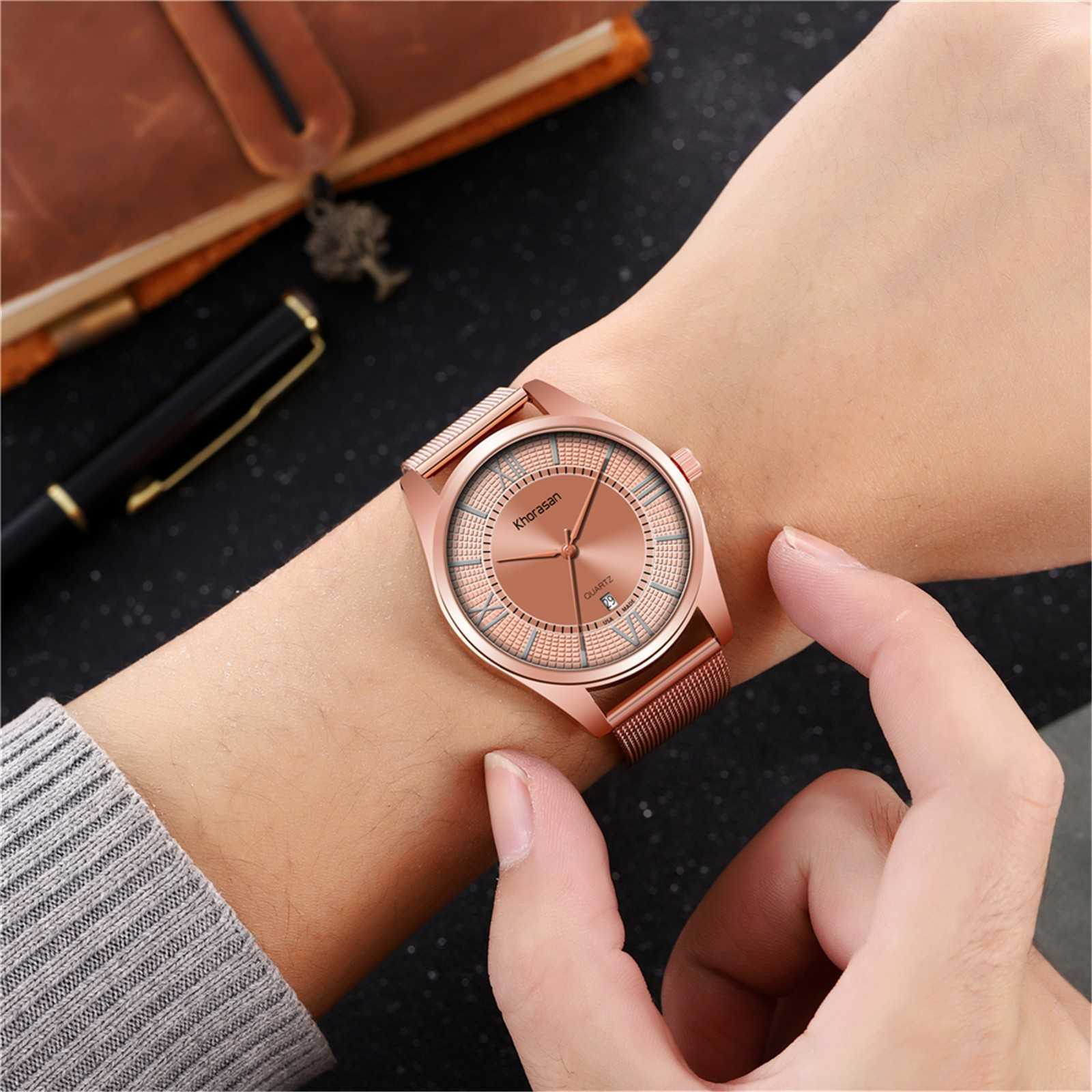 Quartz Watch Roman Numerals Stainless Steel Mesh Strap for Men 2022 Trend Korean Fashion Wristwatch
Quartz Watch Roman Numerals Stainless Steel Mesh Strap for Men 2022 Trend Korean Fashion Wristwatch