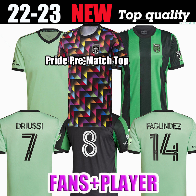 2022 2023 MLS Austin FC SOCCER JERSEY AWAY blue Djitte Driussi Ring Cecilio Fagundez URUTTI football shirts uniform top FANS VERSION size S-XXL Pride Pre-Match
2022 2023 MLS Austin FC SOCCER JERSEY AWAY blue Djitte Driussi Ring Cecilio Fagundez URUTTI football shirts uniform top FANS VERSION size S-XXL Pride Pre-Match
