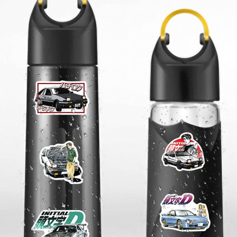 50Pcs/Lot Initial D sticker Fujiwara Takumi AE86 Graffiti Kids Toy Skateboard Phone Laptop Luggage Sticker Decals