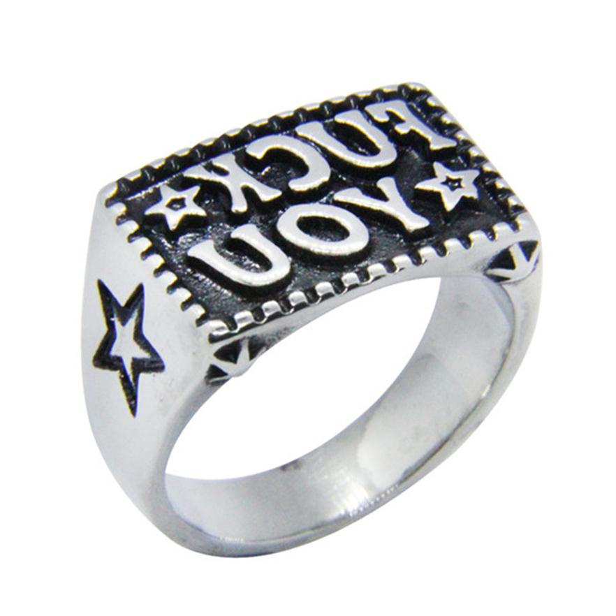 5pcs/lot New FK YOU Star Ring 316L Stainless Steel Fashion Jewelry Popular Biker Hip Style307S
5pcs/lot New FK YOU Star Ring 316L Stainless Steel Fashion Jewelry Popular Biker Hip Style307S