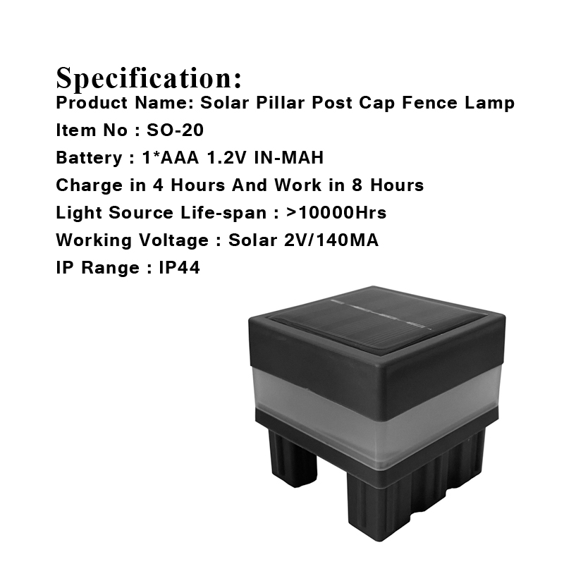 2.5x2.5 LED Solar Garden Lights Outdoor Waterproof Fence Pillar Lamps For Wrought Iron Fencing Front Yard and Backyards Gate Landscaping Residential C