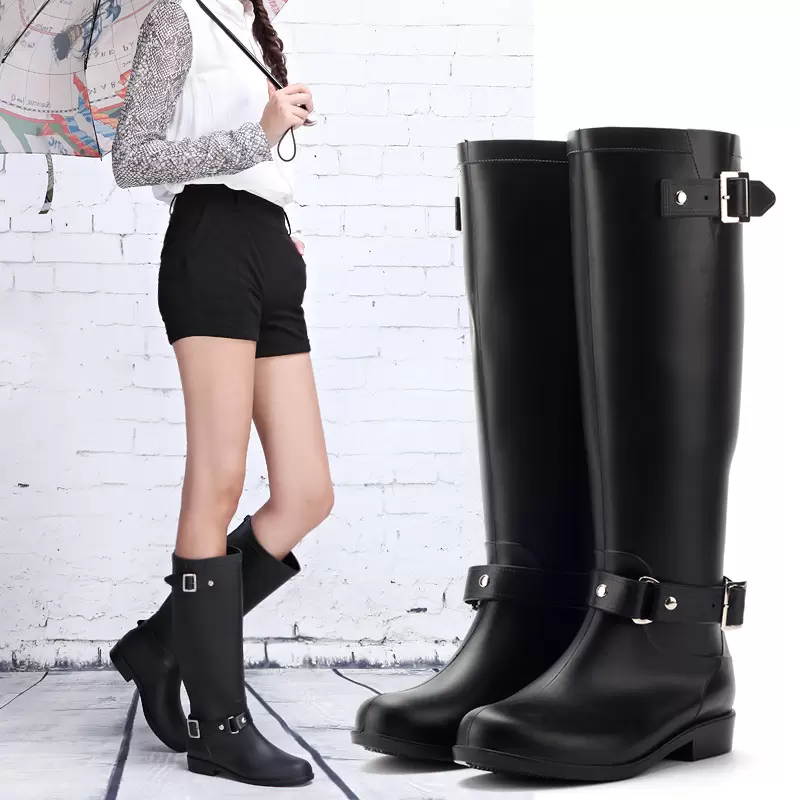 Irisbobs Rubber High Heel Boots Women New Design Rainy Day Waterproof Rainboots with rubber Shoes & Accessories)>(Sandals), Black
Irisbobs Rubber High Heel Boots Women New Design Rainy Day Waterproof Rainboots with rubber Shoes & Accessories)>(Sandals), Black