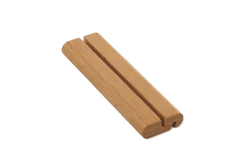 2-side Round 90x55mm Wood Base Sign Holder Various Sizes Table Menu Holder