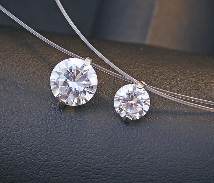 Pendant Necklaces Authentic 925 Sterling Silver Dazzling Crystals Invisible Necklace For Women Fishing Line Simple Crystal BijouxPendant
Pendant Necklaces Authentic 925 Sterling Silver Dazzling Crystals Invisible Necklace For Women Fishing Line Simple Crystal BijouxPendant