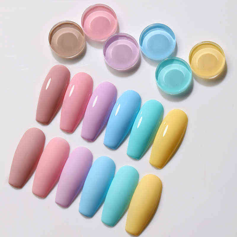 NXY Nail Gel Polish Spring Summer Macaron Color Glitter Manicure Semi Permanent Art Soak Off Uv Led Varnish 0328