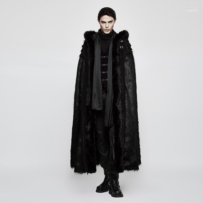 Men's Wool & Blends PUNK RAVE Gothic Witch Long Fur Cloak Wool-Grass Bat-Shaped Party Stage Performace Winter Warm Capes1 Viol22, Black
Men's Wool & Blends PUNK RAVE Gothic Witch Long Fur Cloak Wool-Grass Bat-Shaped Party Stage Performace Winter Warm Capes1 Viol22, Black