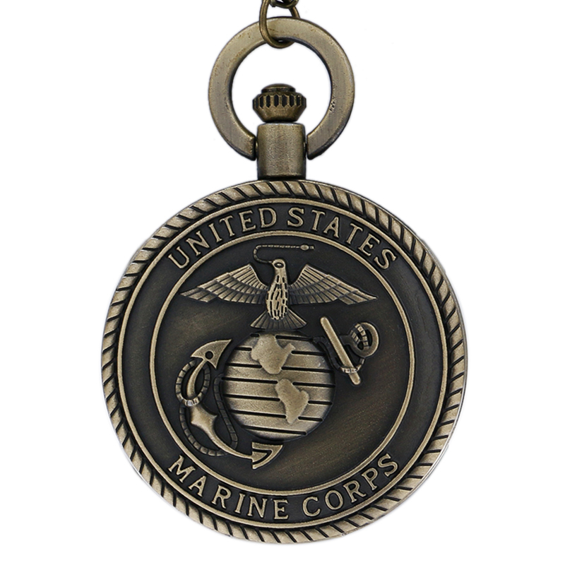 Vintage Bronze Navy Marine Corps Pocket Watch Best Male Boys Retro Military Man Unisex Gifts, Black
Vintage Bronze Navy Marine Corps Pocket Watch Best Male Boys Retro Military Man Unisex Gifts, Black