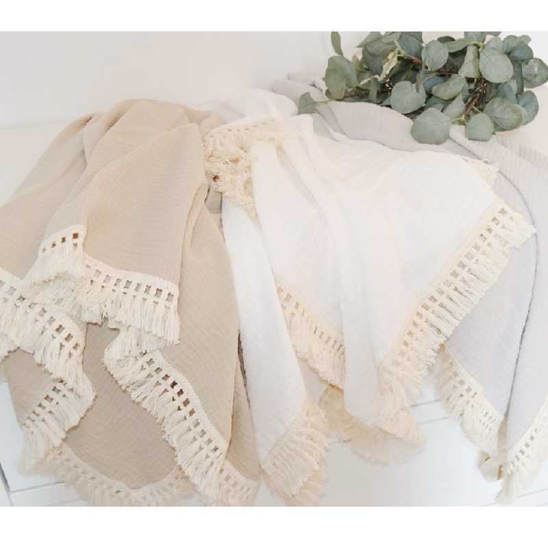Blankets & Swaddling 2 Layer Muslin Swaddle Wrap Fringe For Infant Baby Bed Cover Sleep Quilt Tassel Blanket, Random
Blankets & Swaddling 2 Layer Muslin Swaddle Wrap Fringe For Infant Baby Bed Cover Sleep Quilt Tassel Blanket, Random