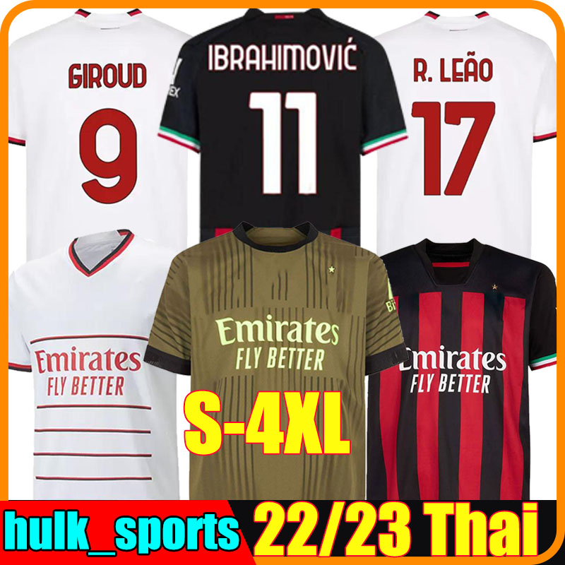 XXXL 4XL IBRAHIMOVIC 22/23 Legends soccer jersey AC MILANS GIROUD TONALI FLORENZI THEO R.LEAO BENNACER REBIC ROMAGNOLI KESSIE football shirt 2022 2023 men kids kit set, 22-23 away player
XXXL 4XL IBRAHIMOVIC 22/23 Legends soccer jersey AC MILANS GIROUD TONALI FLORENZI THEO R.LEAO BENNACER REBIC ROMAGNOLI KESSIE football shirt 2022 2023 men kids kit set, 22-23 away player