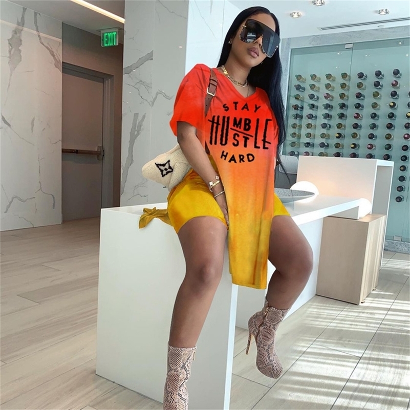 Letter Print Casual Two Piece Set Women s Tracksuit Side Slit Long t Shirt Top Biker Shorts Jogger 2 PCS Streetwear 220616, Pink c
Letter Print Casual Two Piece Set Women s Tracksuit Side Slit Long t Shirt Top Biker Shorts Jogger 2 PCS Streetwear 220616, Pink c