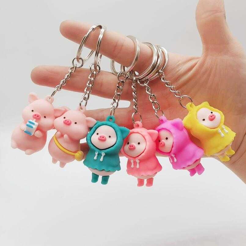 Keychains Pvc Cartoon Raincoat Pig Doll Metal Keychain Pink Yellow Blue Trinket Girl Boy Pendant Bag Car Key Ring Jewelry Lanyard Gift 
Keychains Pvc Cartoon Raincoat Pig Doll Metal Keychain Pink Yellow Blue Trinket Girl Boy Pendant Bag Car Key Ring Jewelry Lanyard Gift