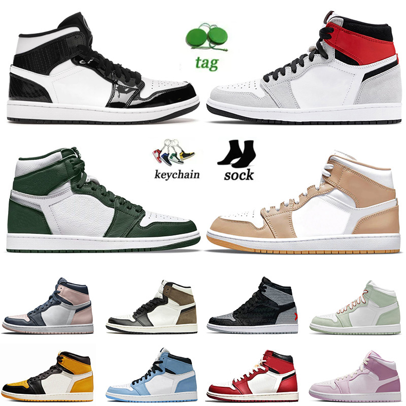 Hot Jumpman 1 Mid OG Basketball Shoes 1s Mens Women Sneakers J1s Carbon Fiber Gorge Green Tan Gum Zen Master Patent Bred UNC Mocha Obsidian High Og Trainers, A44 chenille 36-47
Hot Jumpman 1 Mid OG Basketball Shoes 1s Mens Women Sneakers J1s Carbon Fiber Gorge Green Tan Gum Zen Master Patent Bred UNC Mocha Obsidian High Og Trainers, A44 chenille 36-47
