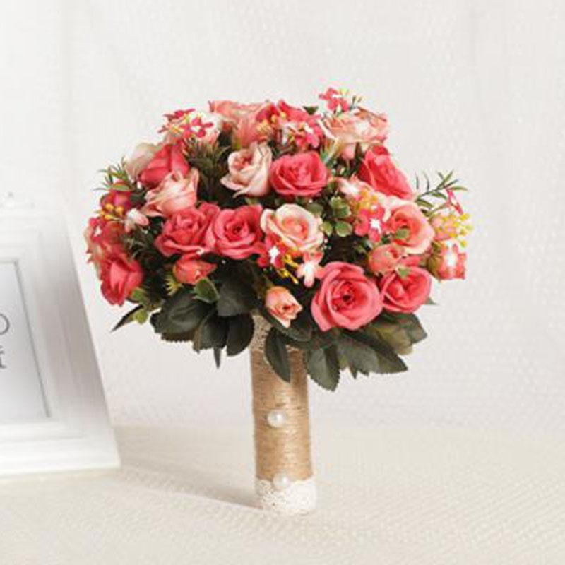 Wedding Flowers Deep Red Buque De Noiva Bouquets Shaped Bride Holding Flower HandWedding
Wedding Flowers Deep Red Buque De Noiva Bouquets Shaped Bride Holding Flower HandWedding