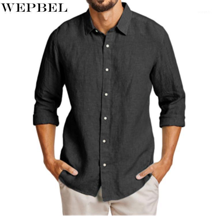 Men's Casual Shirts WEPBEL Shirt Summer Fashion Solid Color Slim Single-Breasted Long Sleeve Turn-down Collar Cardigan, White
Men's Casual Shirts WEPBEL Shirt Summer Fashion Solid Color Slim Single-Breasted Long Sleeve Turn-down Collar Cardigan, White