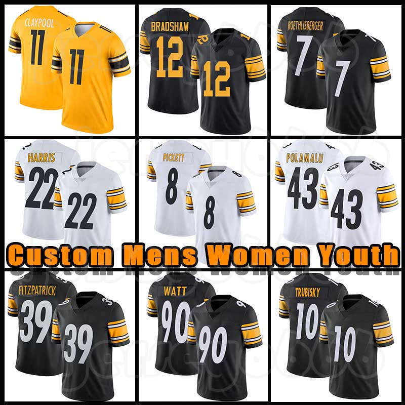 90 T.J. Watt 8 Kenny Pickett 22 Najee Harris Football Jerseys Chase Claypool Myles Jack Pat Freiermuth Minkah Fitzpatrick Ben Roethlisberger Troy Polamalu Devin Bush, Custom women (gangren)
90 T.J. Watt 8 Kenny Pickett 22 Najee Harris Football Jerseys Chase Claypool Myles Jack Pat Freiermuth Minkah Fitzpatrick Ben Roethlisberger Troy Polamalu Devin Bush, Custom women (gangren)