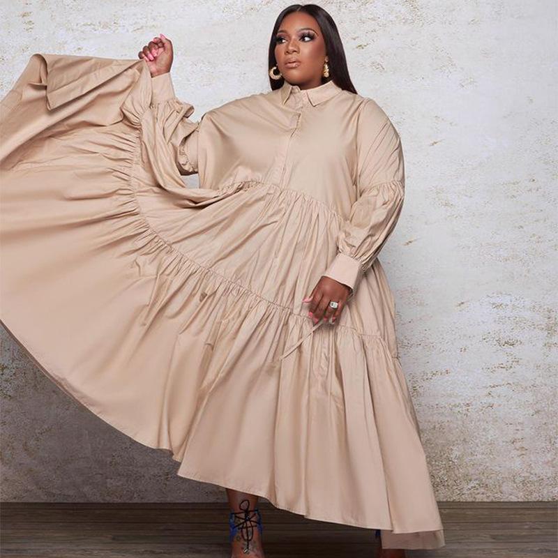 Plus Size Dresses Ladies Outfits 2022 Autumn European Style Turn Down Collar Solid Women DressPlus, Black
Plus Size Dresses Ladies Outfits 2022 Autumn European Style Turn Down Collar Solid Women DressPlus, Black