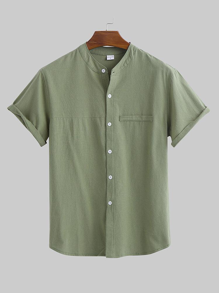 Men's Casual Shirts Gray Shirt Men Summer Short Sleeve Breathable Linen Cotton Tops Solid High Quality Man ClothingMen's, Brown
Men's Casual Shirts Gray Shirt Men Summer Short Sleeve Breathable Linen Cotton Tops Solid High Quality Man ClothingMen's, Brown