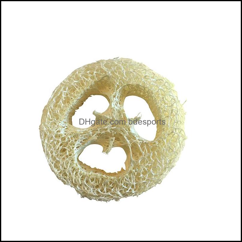 Bath Brushes Sponges Scrubbers Bathroom Accessories Home Garden 2Cm Thick Natural Sponge Loofah Cuts Slices For Soap Making Or Dish Holde
